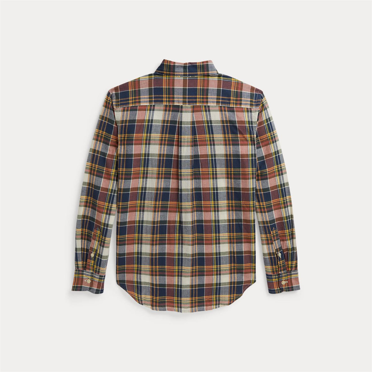 Woven Sport Shirt Classics Navy Yellow Multi