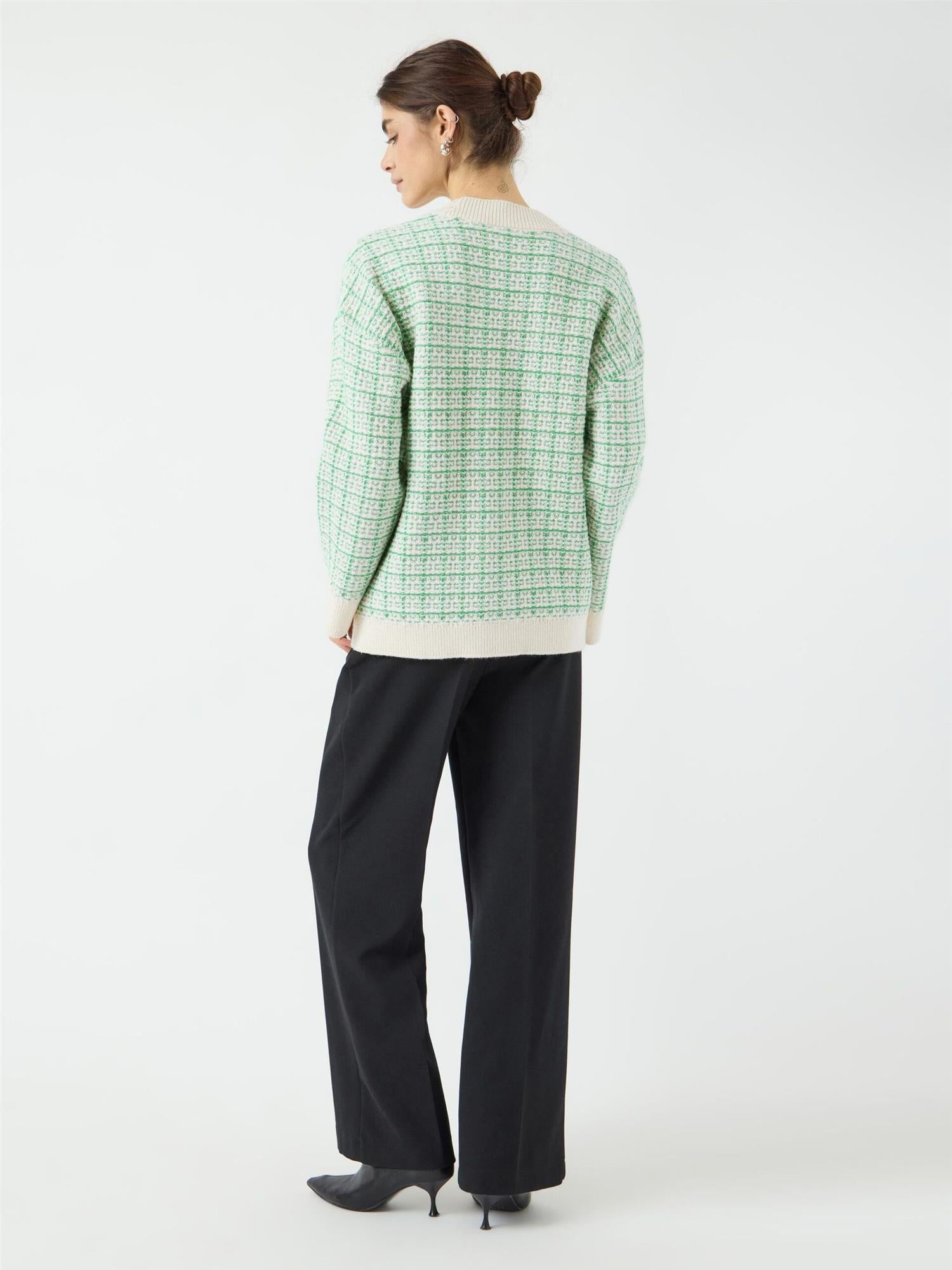 YASLIVIANA Knit Cardigan Bright Green