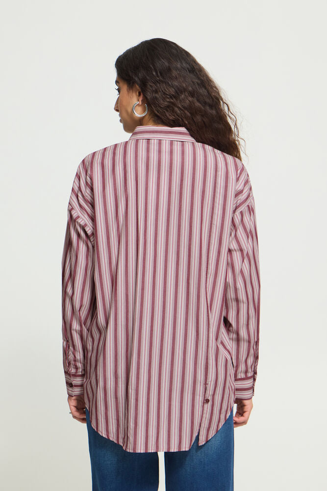 Fluca Shirt Rhododenron Stripe