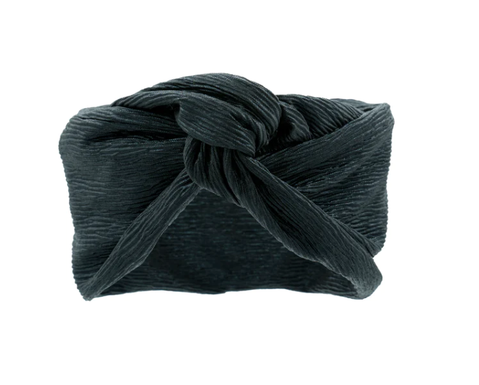 Turban Lurex Plissè Black L