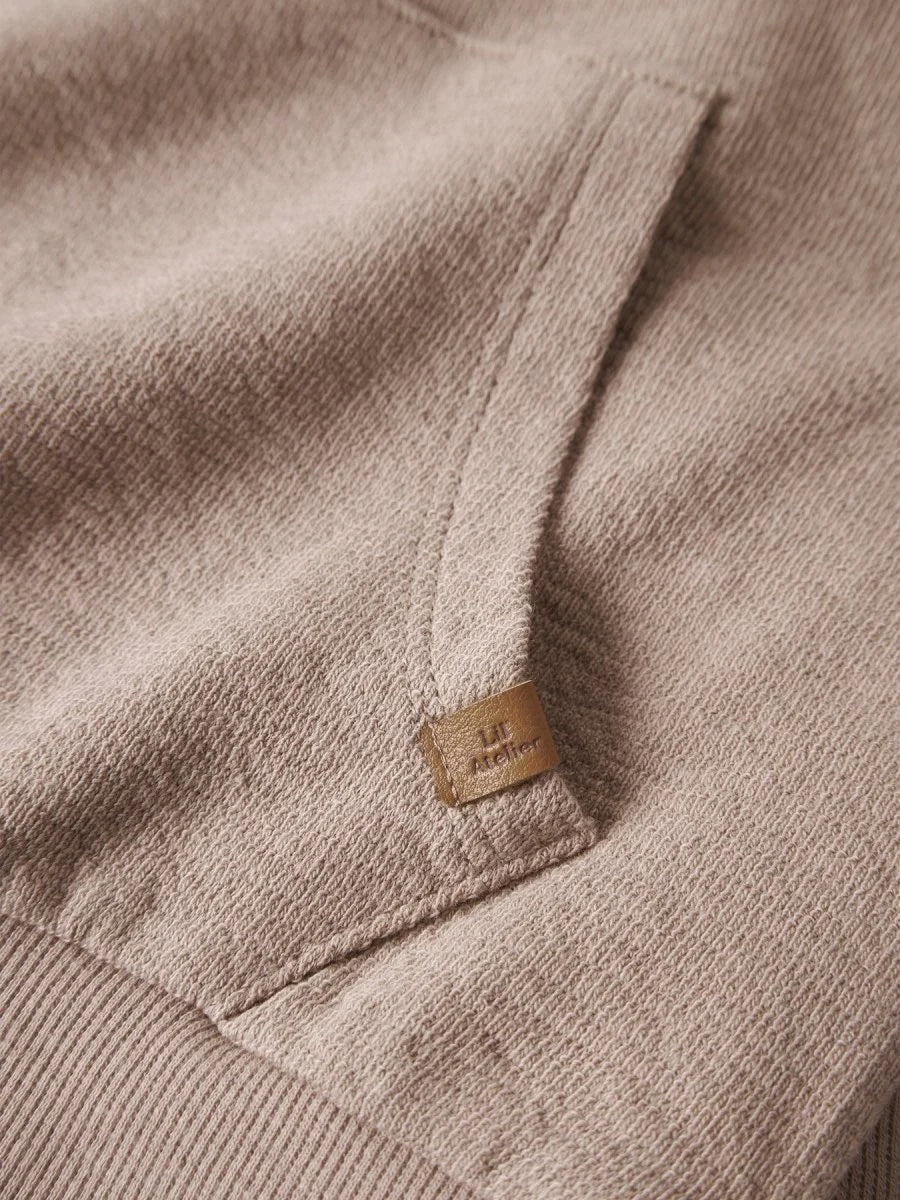 Dias Duk Ls Loose Sweater Oxford Tan