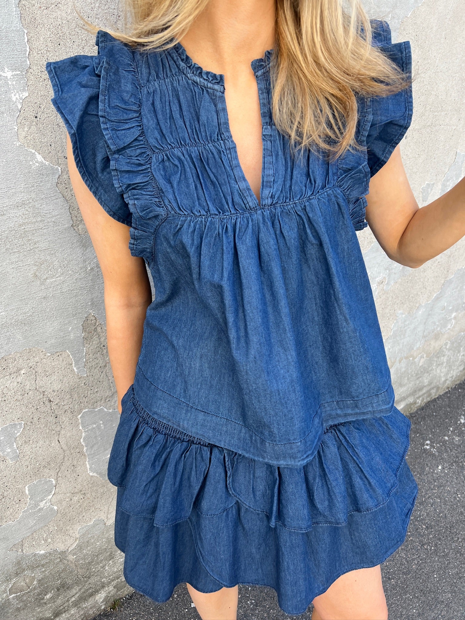 Carin Denim Skirt Blue