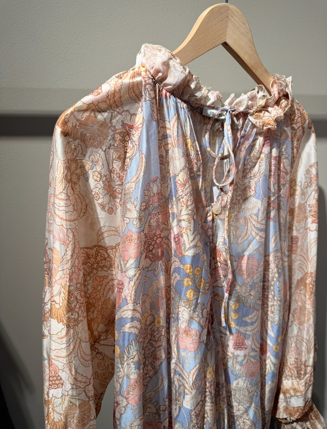 Printet Bluse Rose