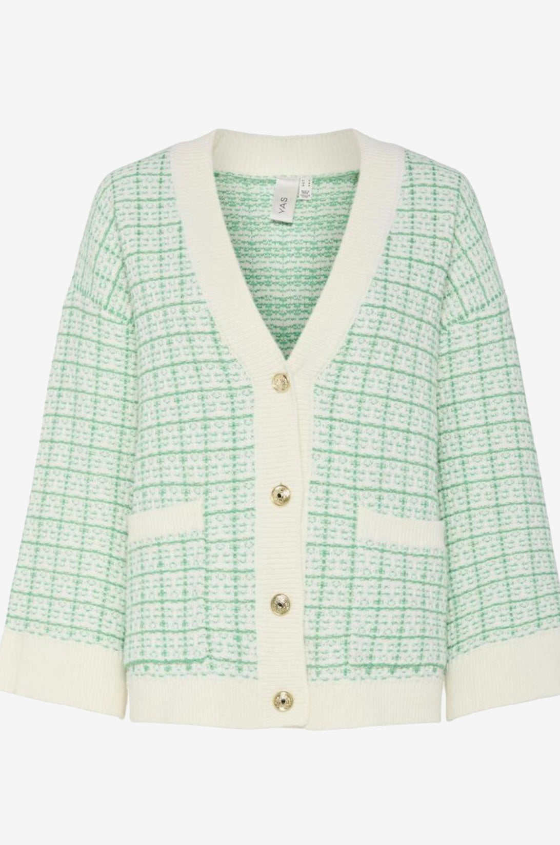 YASLIVIANA Knit Cardigan Bright Green