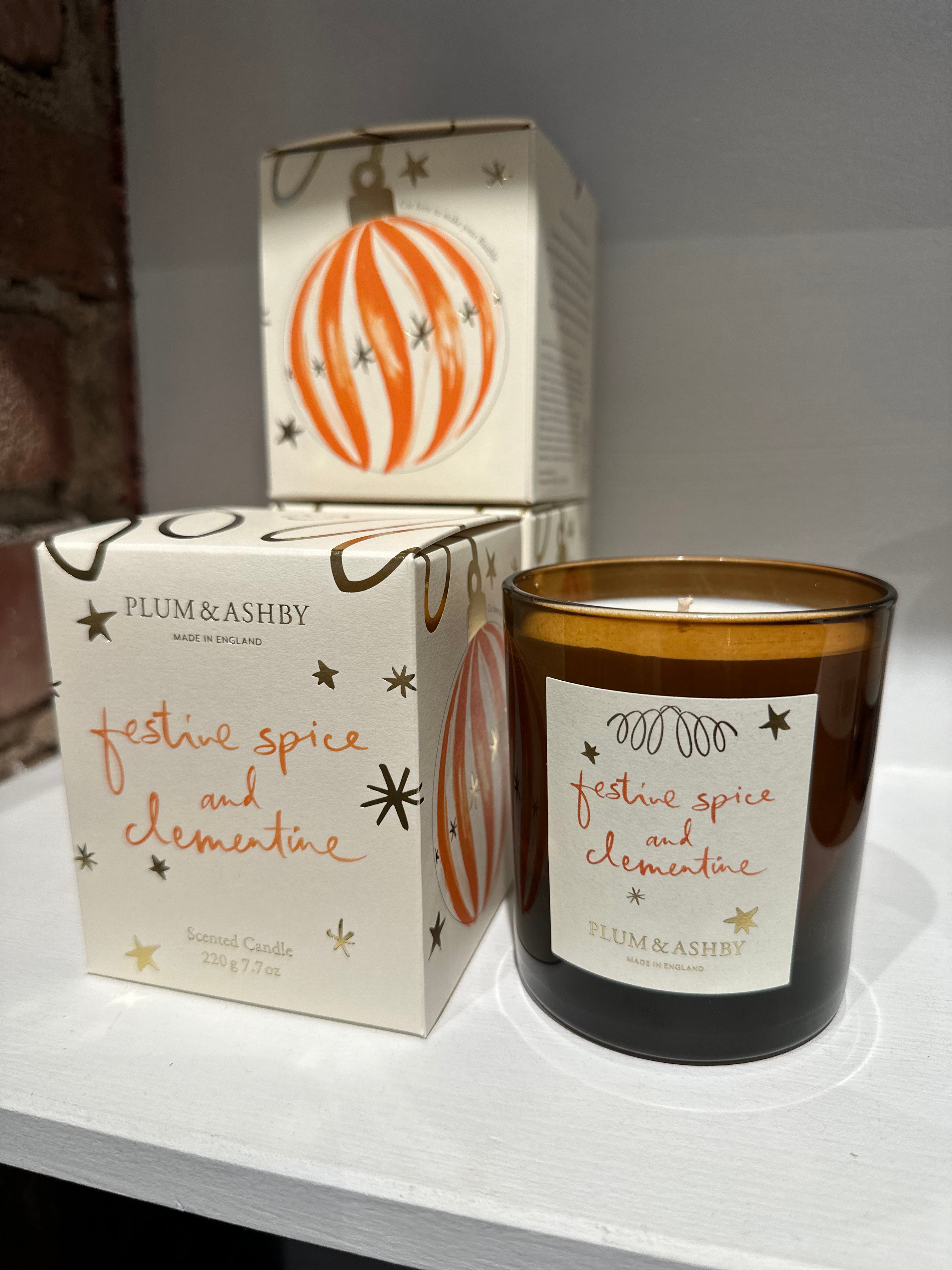 Festive Spice and Clementine Scented Candle