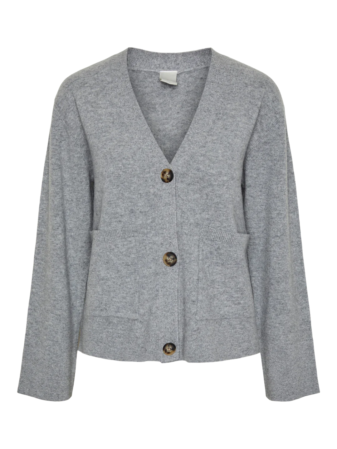 YASEMILIE Cardigan Knit Light Grey Melange