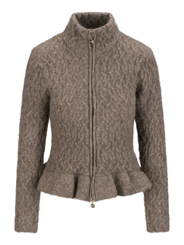 Lene Alpaca Cardigan Walnut