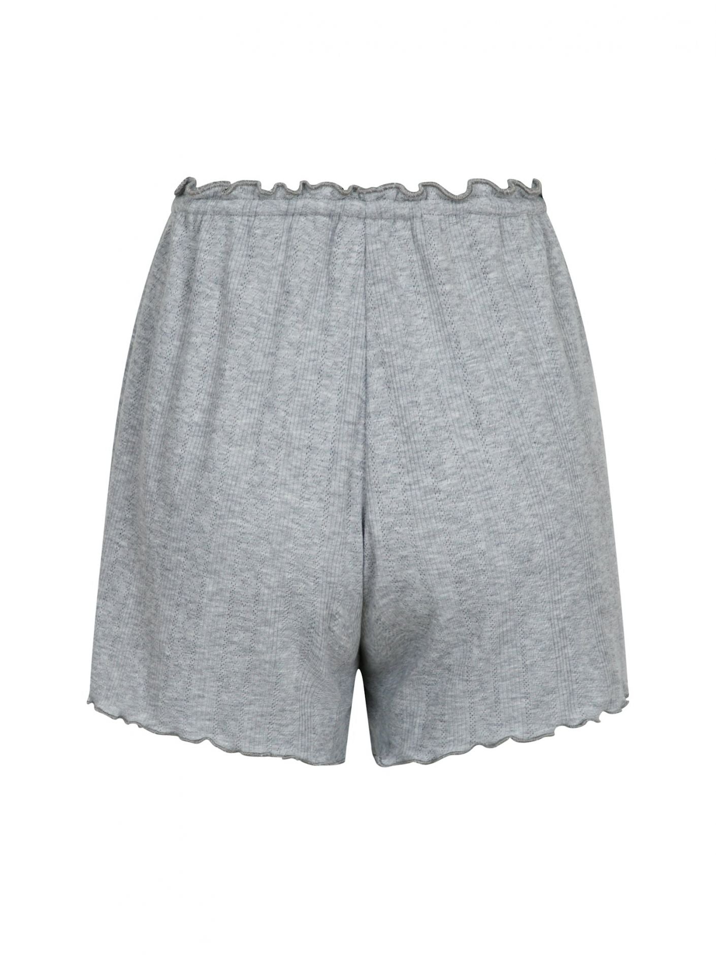 Merritt Pointelle  Shorts Light Grey