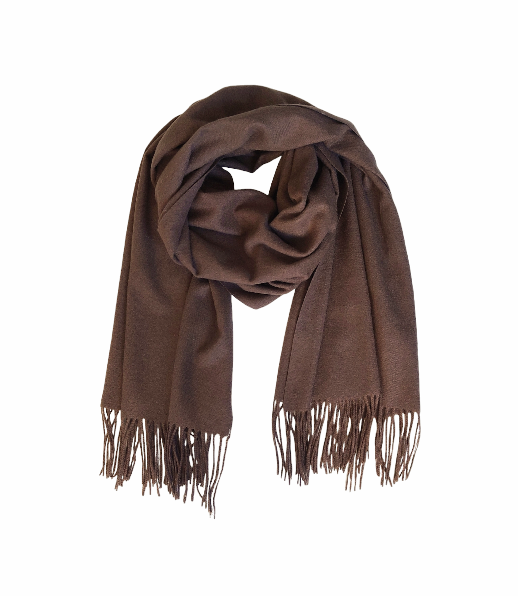 Ull/Cashmere Skjerf Brown