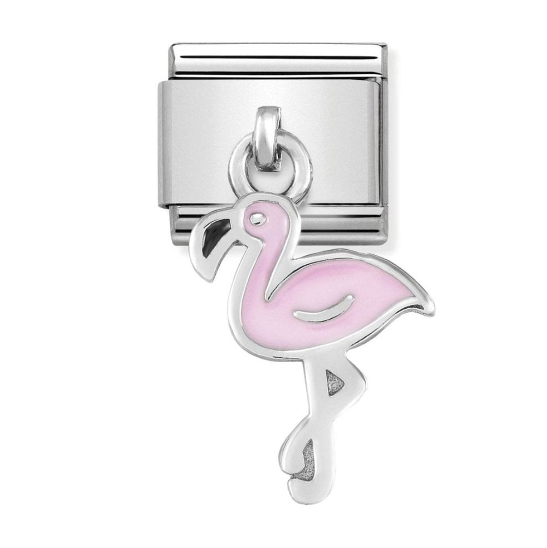 Charms Sølv Flamingo