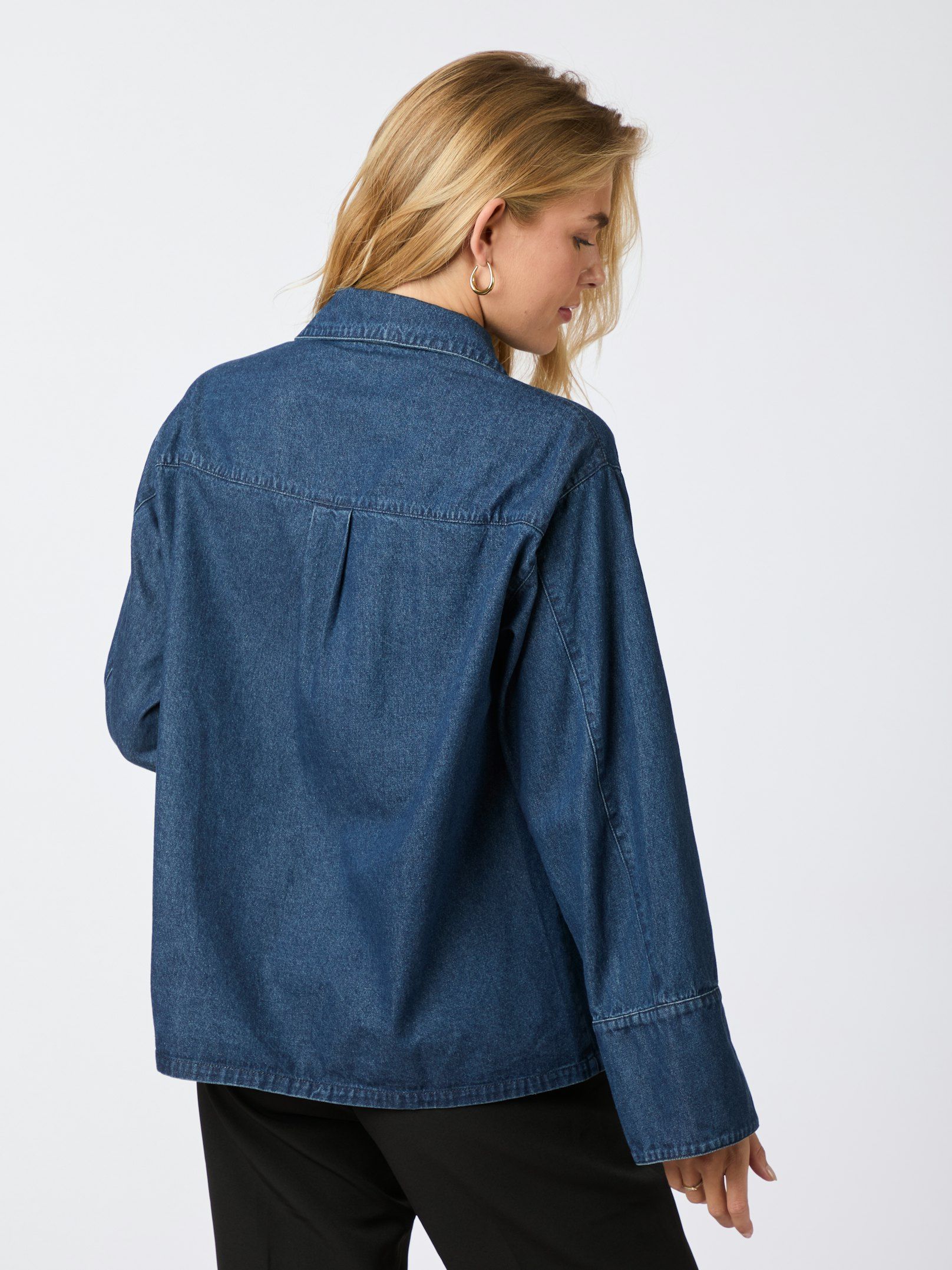 Starlie Denim Shirt Dark Blue