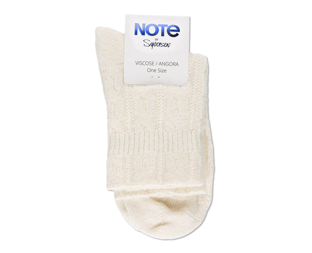 Note Angora Cozy Cable Offwhite