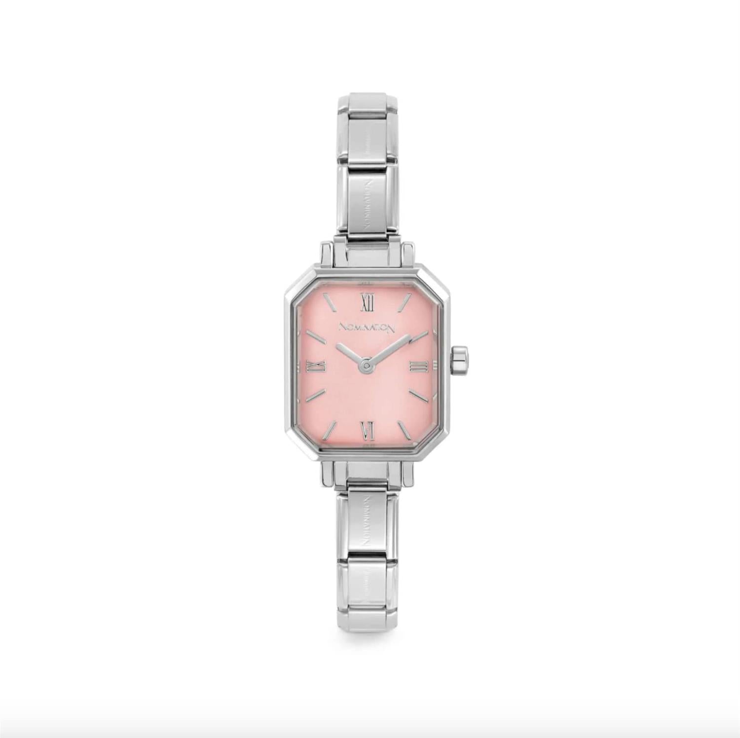 Time Watch Steel Pastel Pink