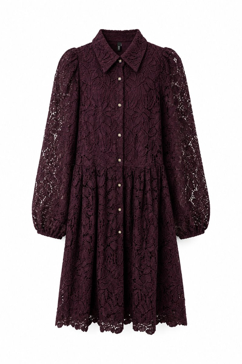 Lace Dress Bordeaux