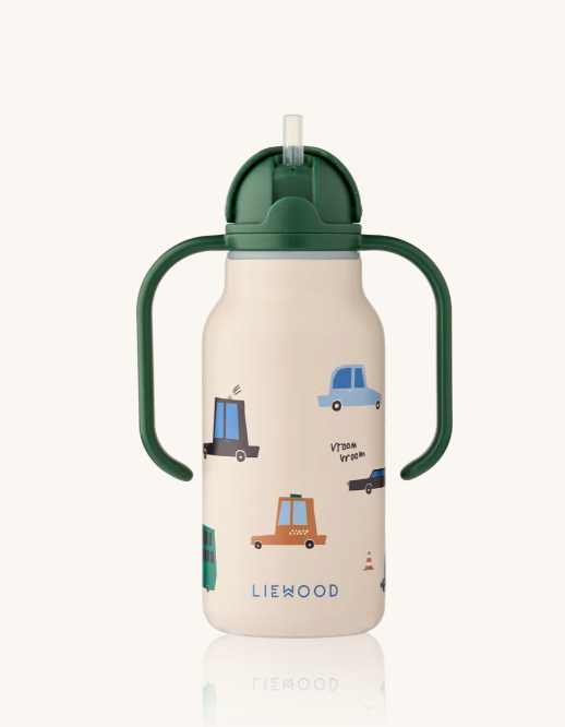 Kimmie Water Bottle 250ML Cars/Sandy