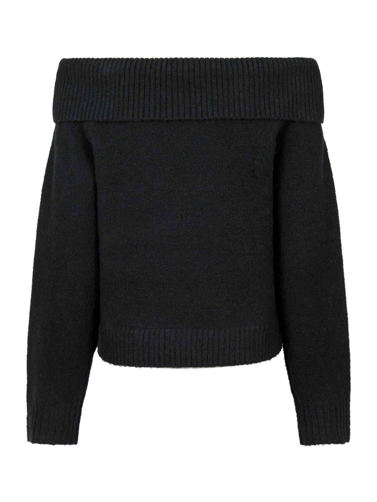 Jane Knit Blouse Black