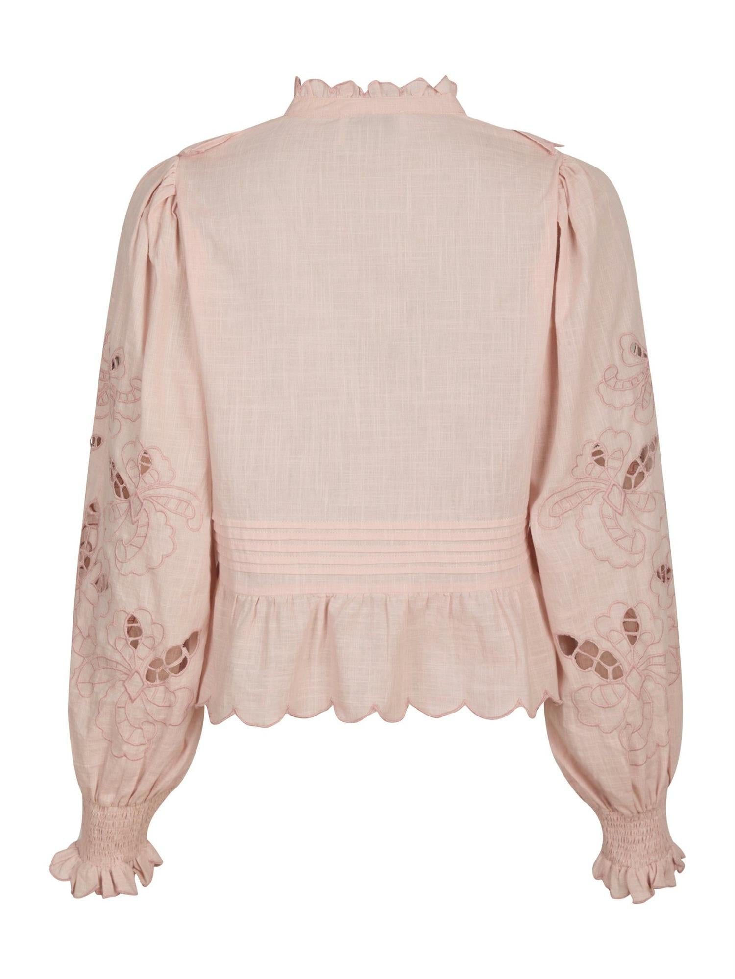 Petrine Embroidery Blouse Rose