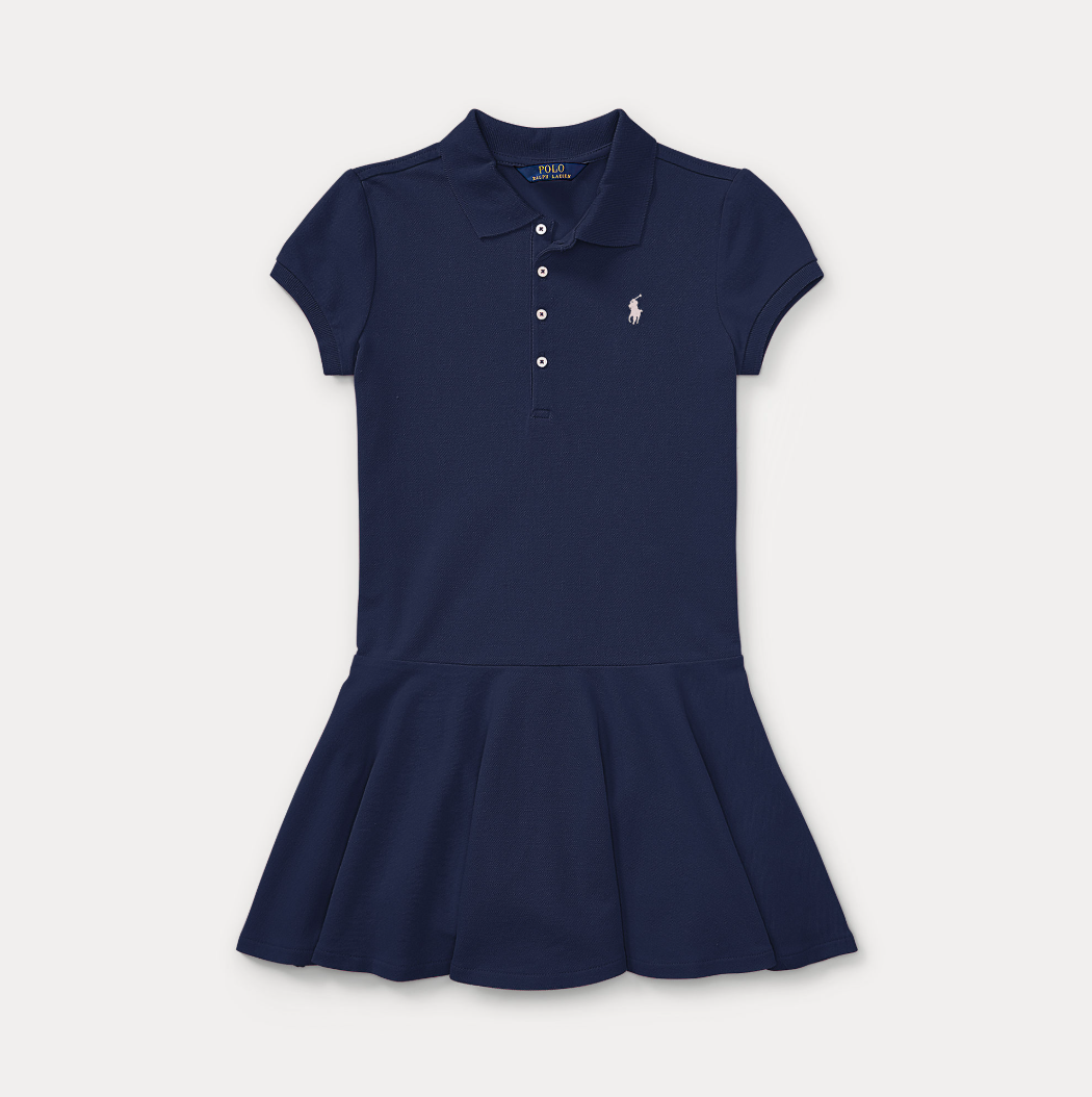 Polo Dress Knit Refined Navy