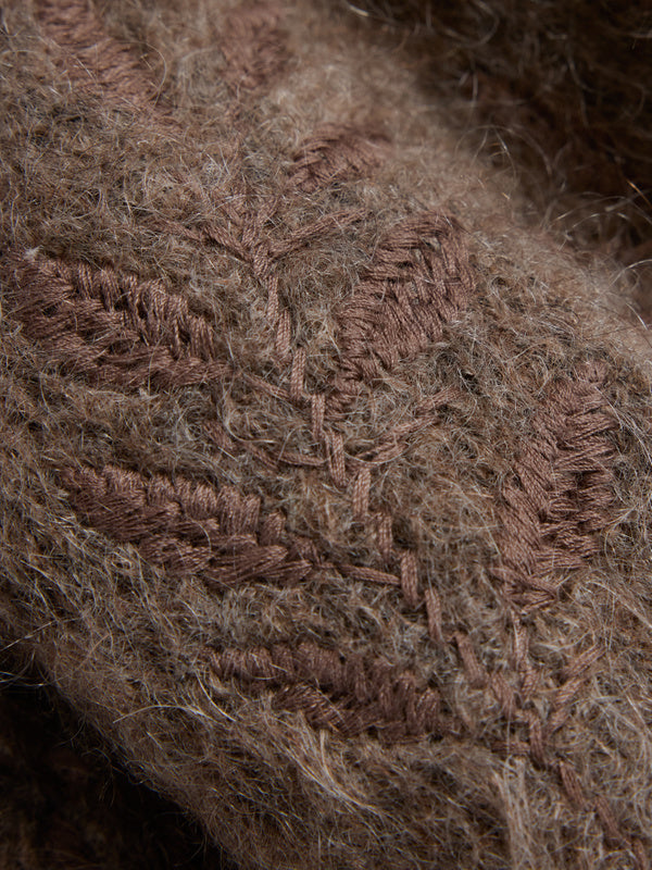 Fiola Chunky Cardigan Brown