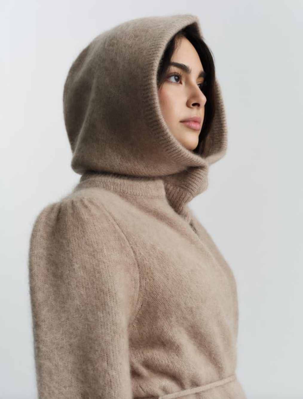 Kajsa Chunky Balaclava Hazel Beige