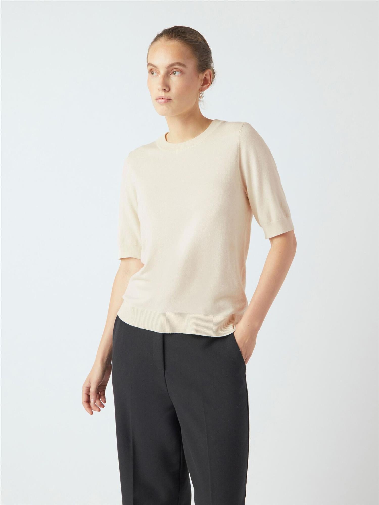 YASLENA SS Knit Pullover Birch