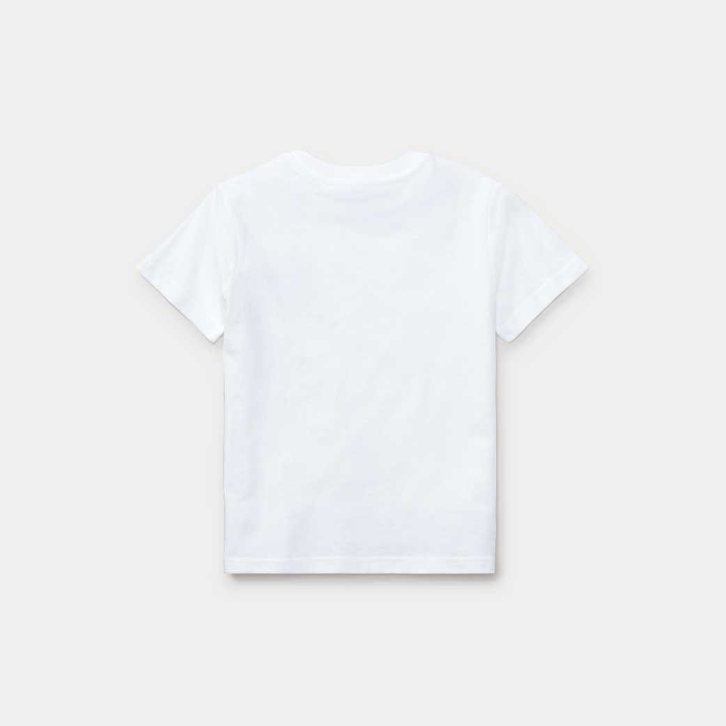 Cotton Jersey Crewneck Tee White