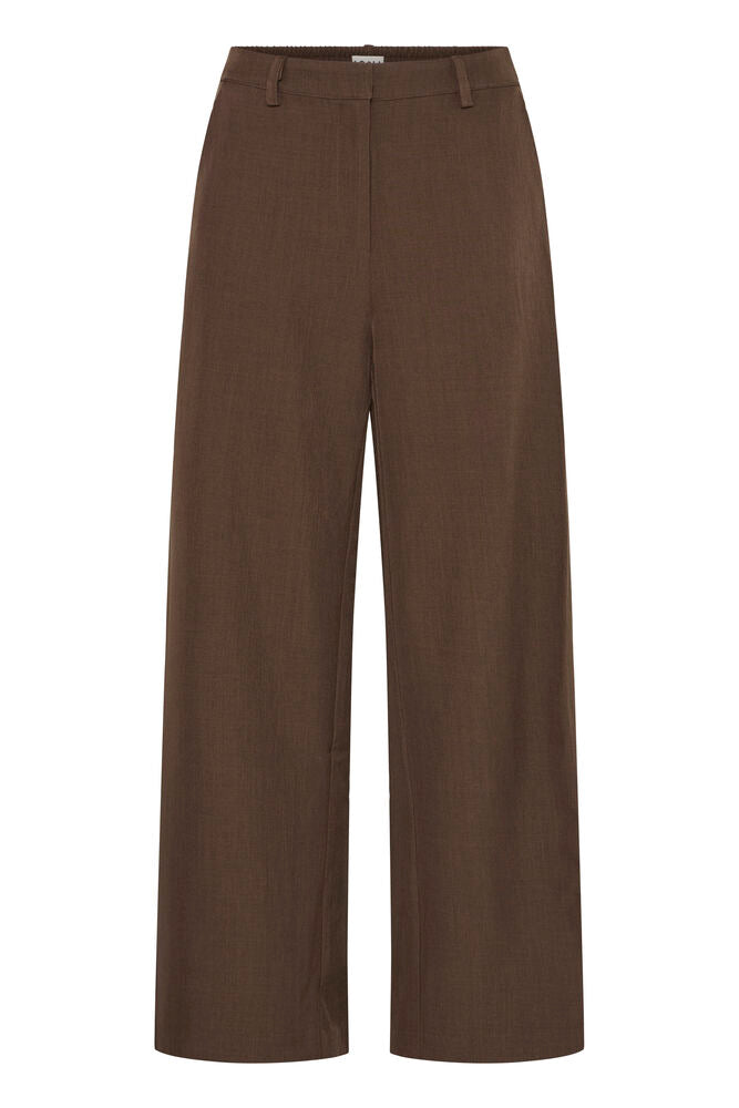 Fava Wide Pant Slate Black Melange Brown