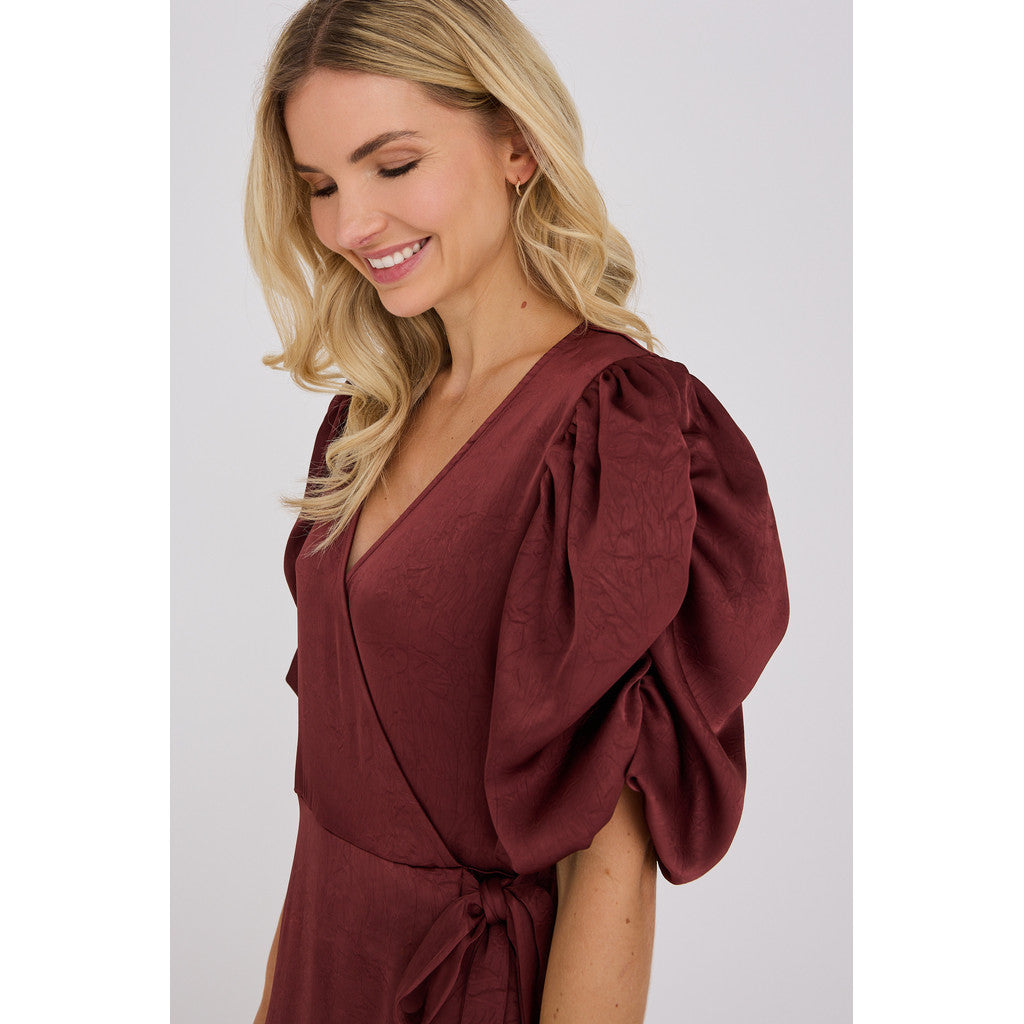 Sinda Dress Deep Burgundy