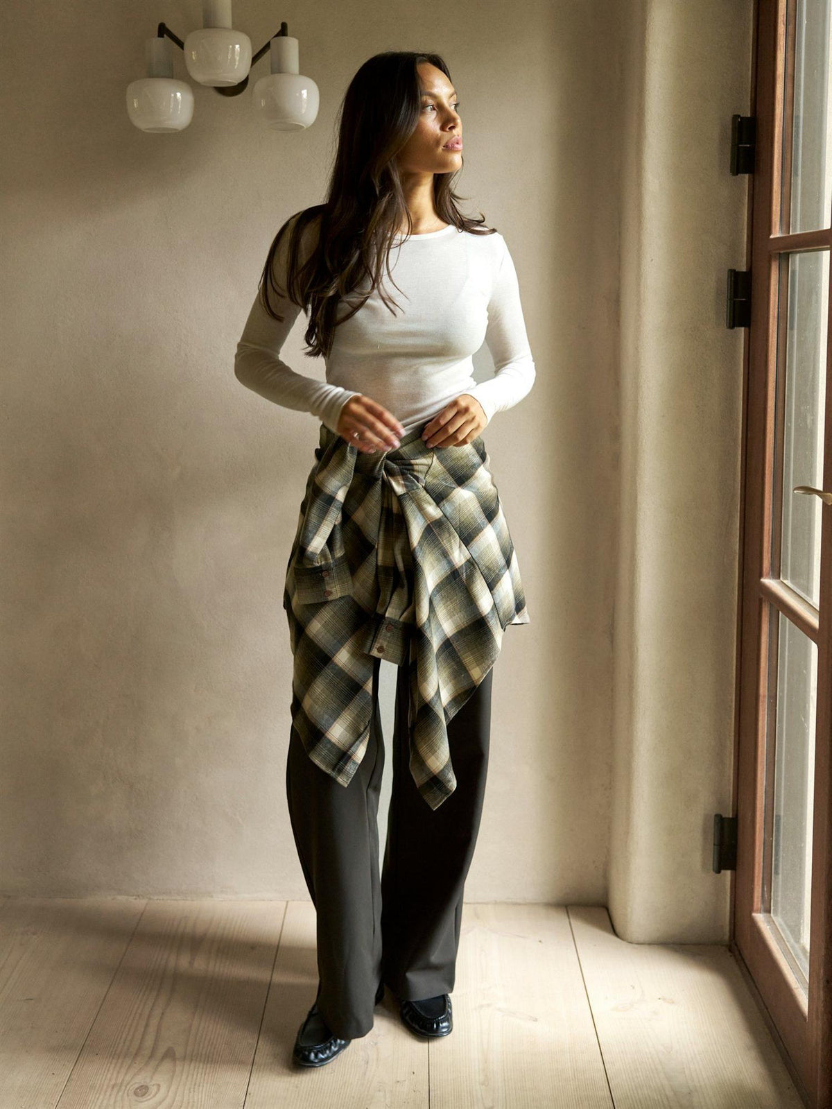 Dalma Flannel Check Shirt Army