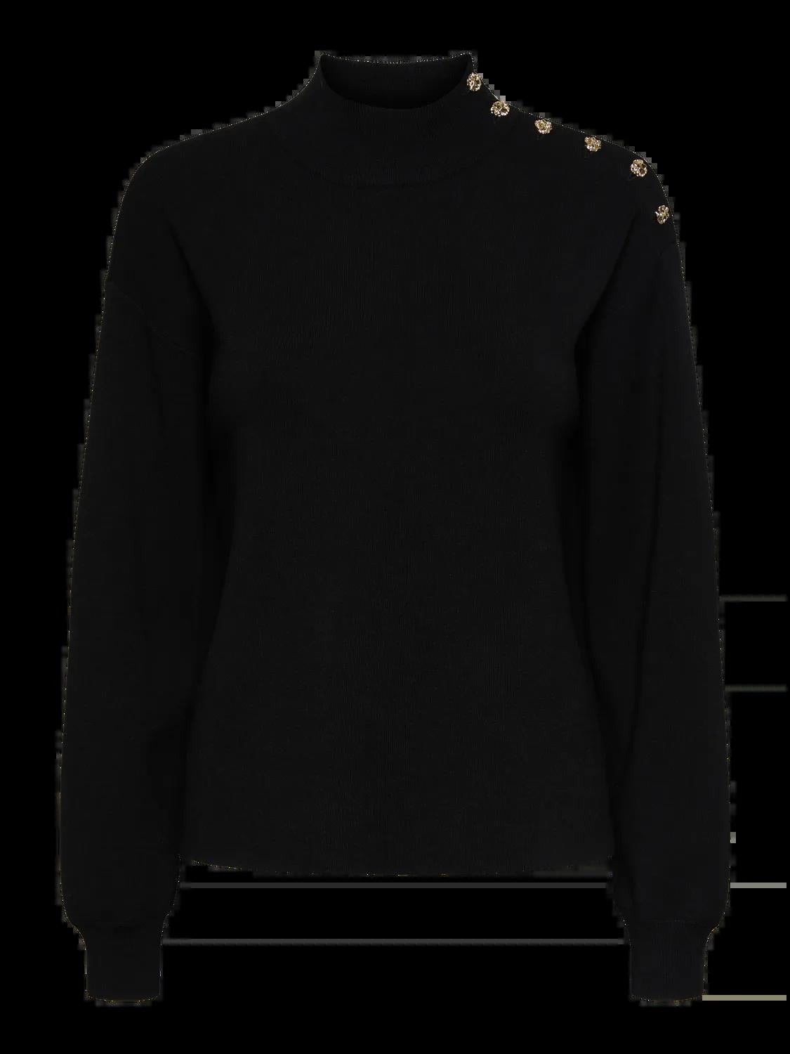 YASHAMA Knit Pullover Black