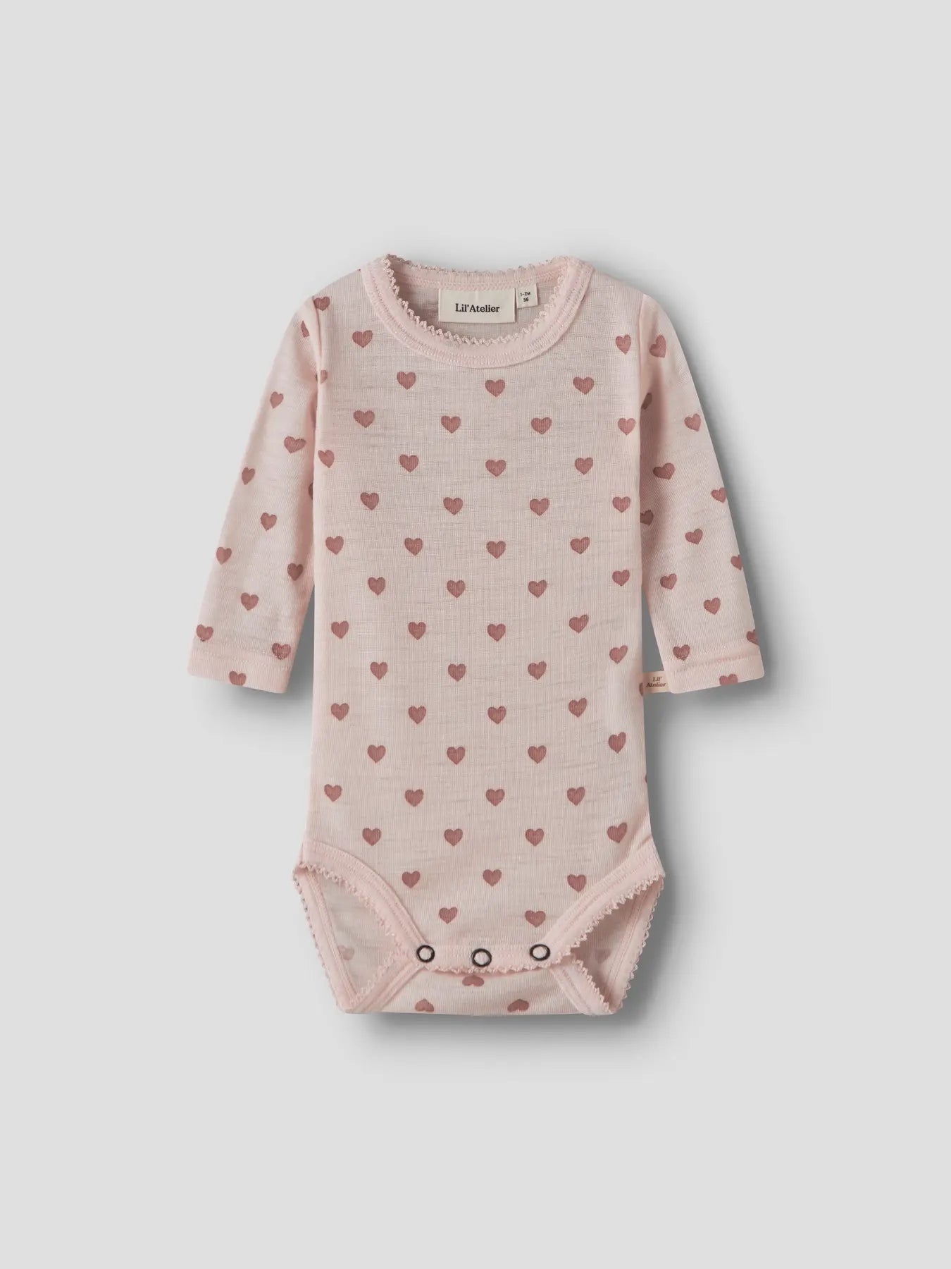 Noel Nia Wool Ls Slim Body Morganite Heart