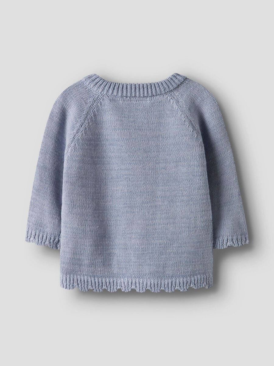 Laguna Ls Wrap Knit Zen Blue