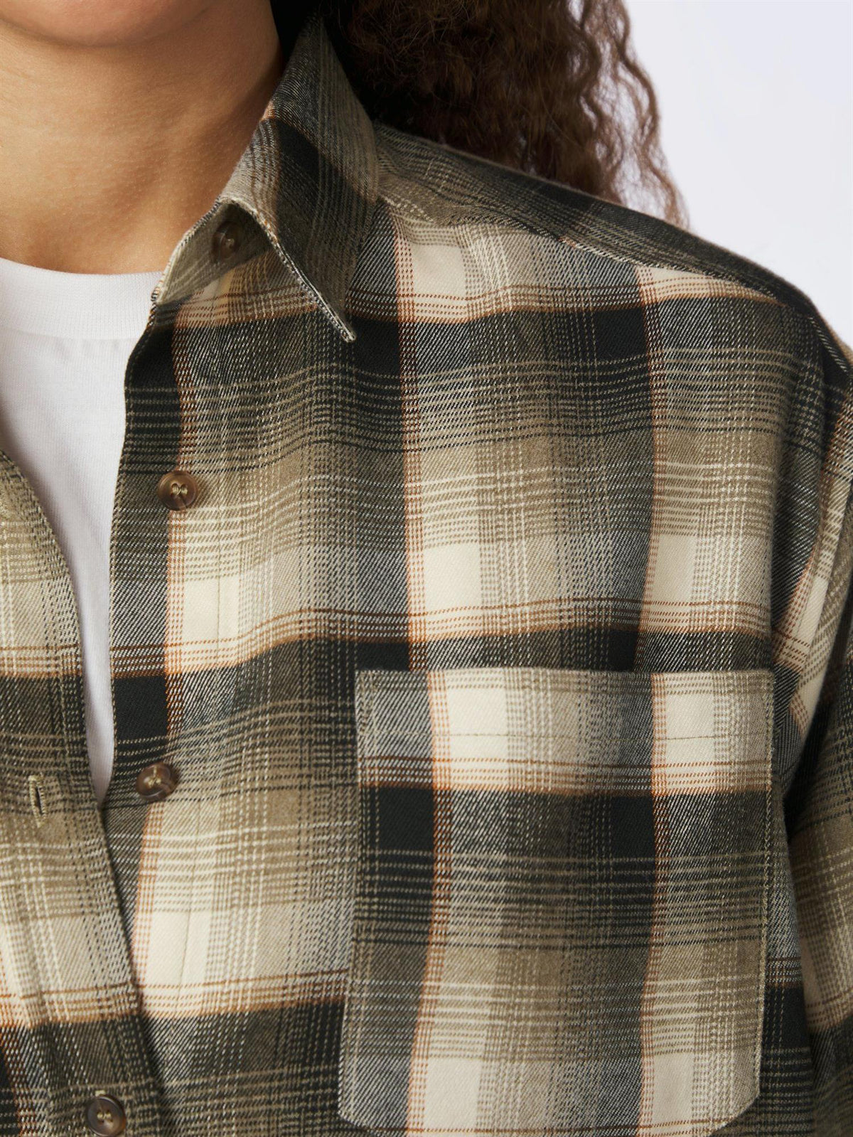 Dalma Flannel Check Shirt Army