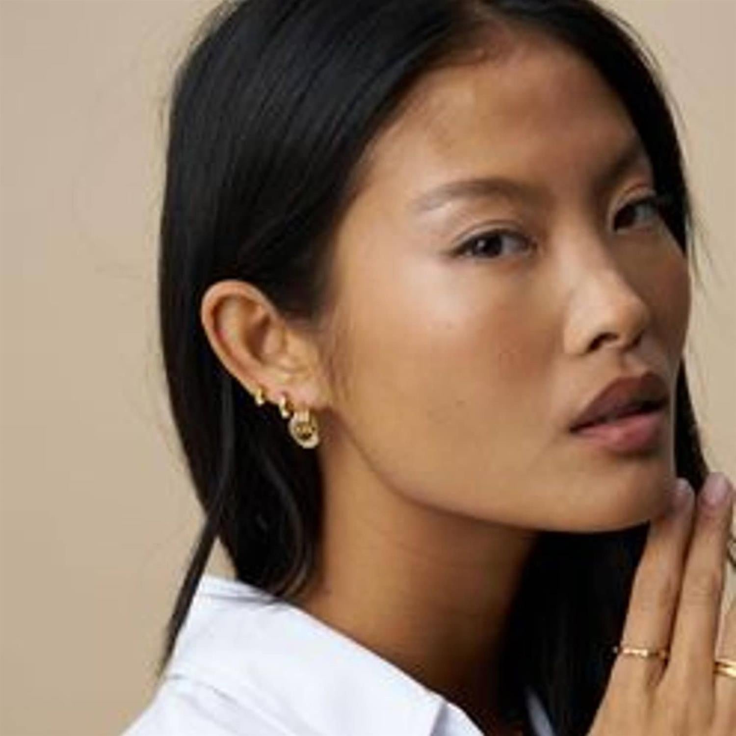 Mini Interlocking Stud Earrings