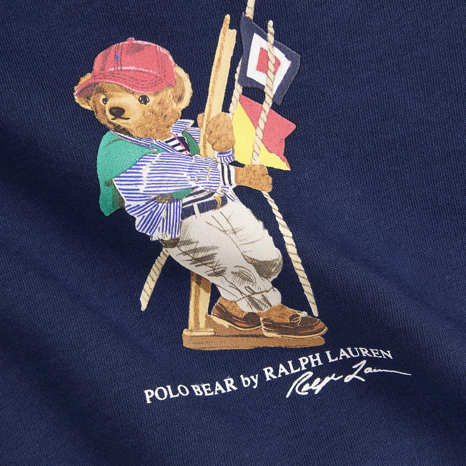 Graphic Fleece Sweatshirt Bear Newport Navy