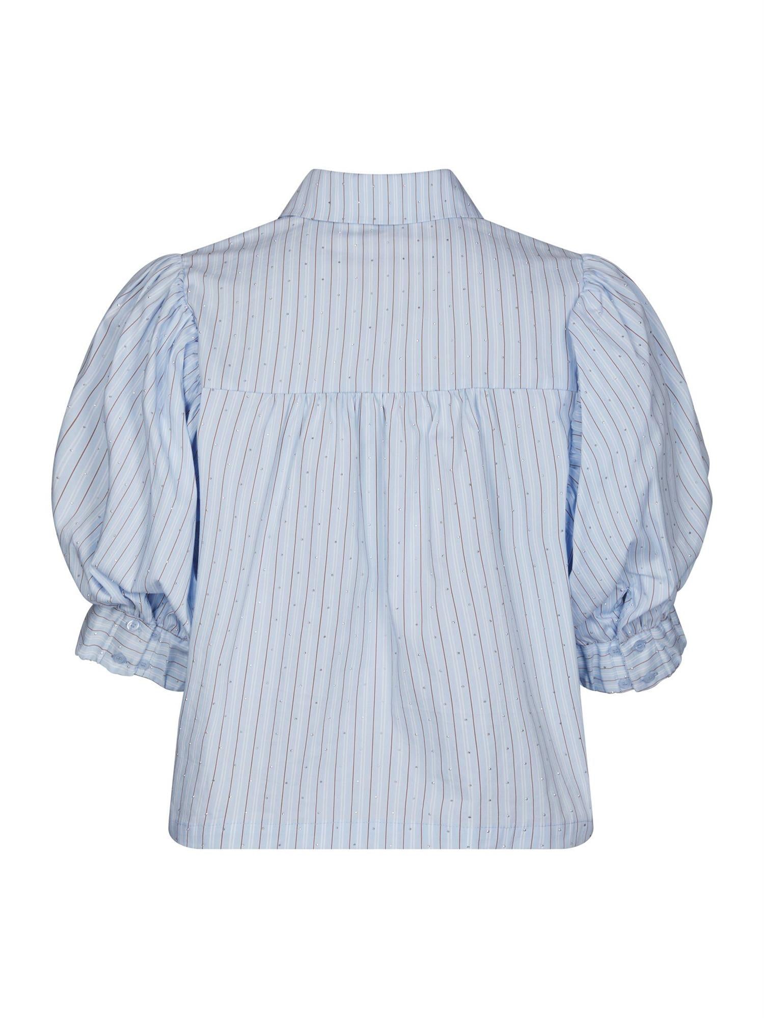 Etta Stripe Stone Shirt Light Blue