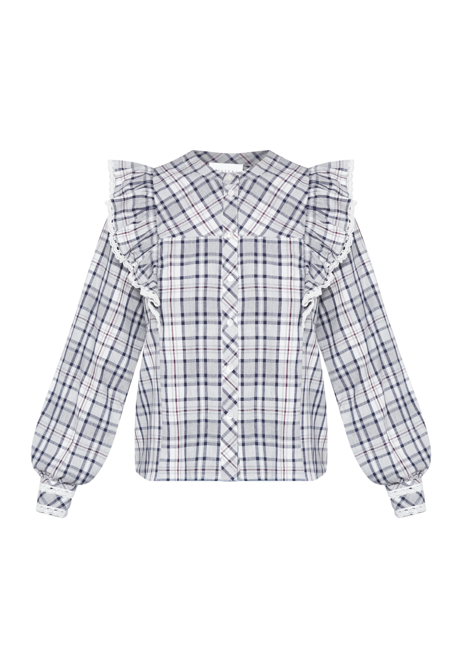 Ulima Shirt Grey Check