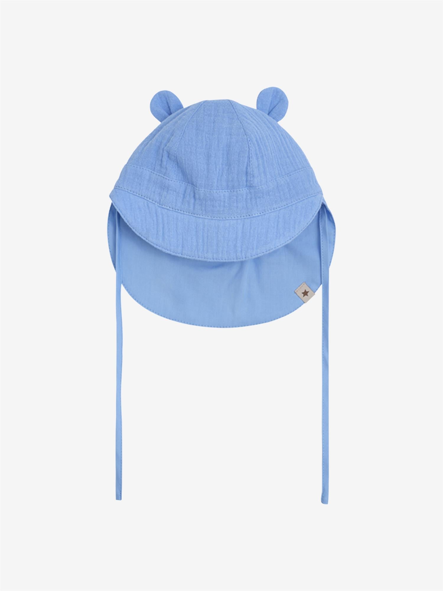Summer Hat Ears Muslin Della Robbia Blue