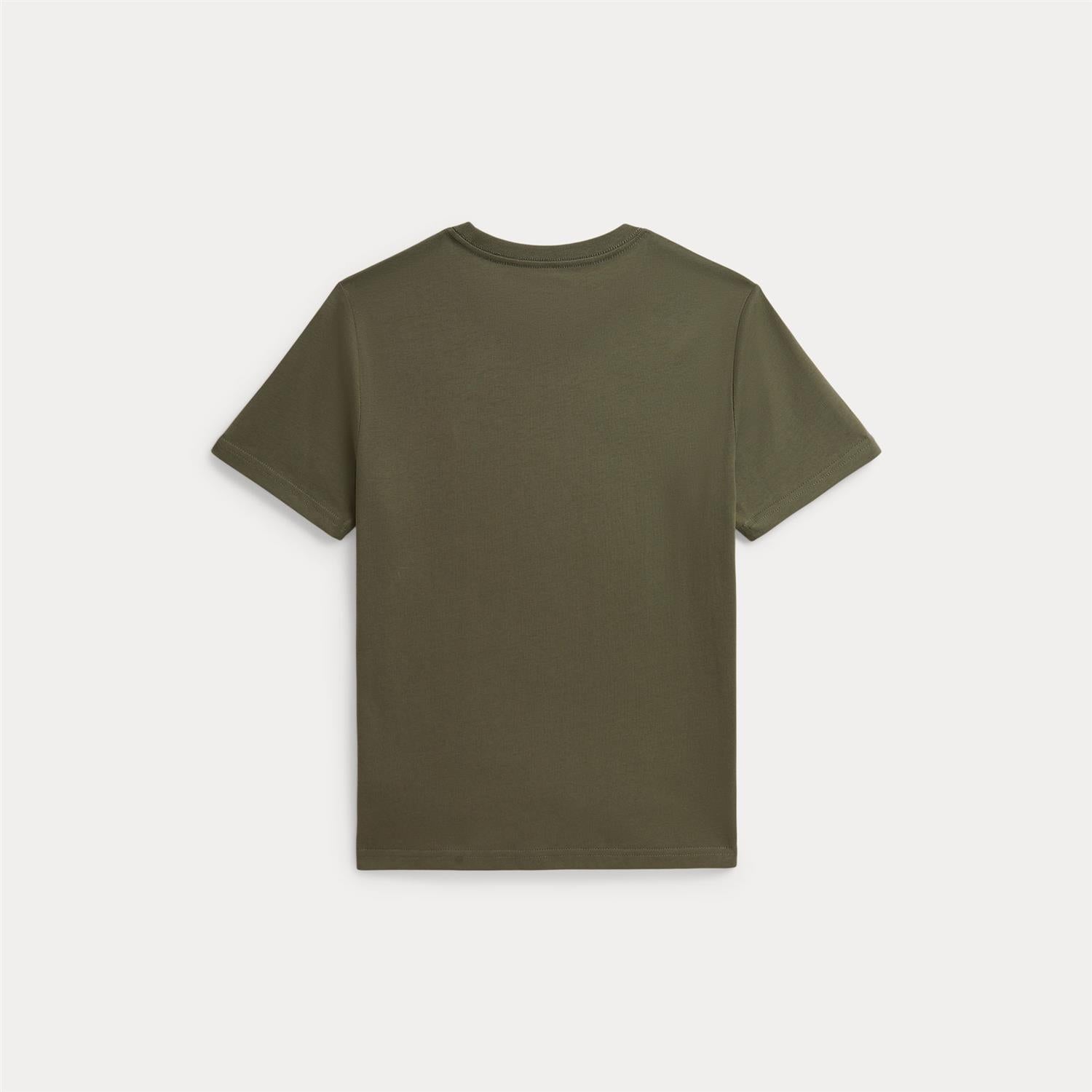 Cotton Jersey Crewneck Tee Cruise Olive