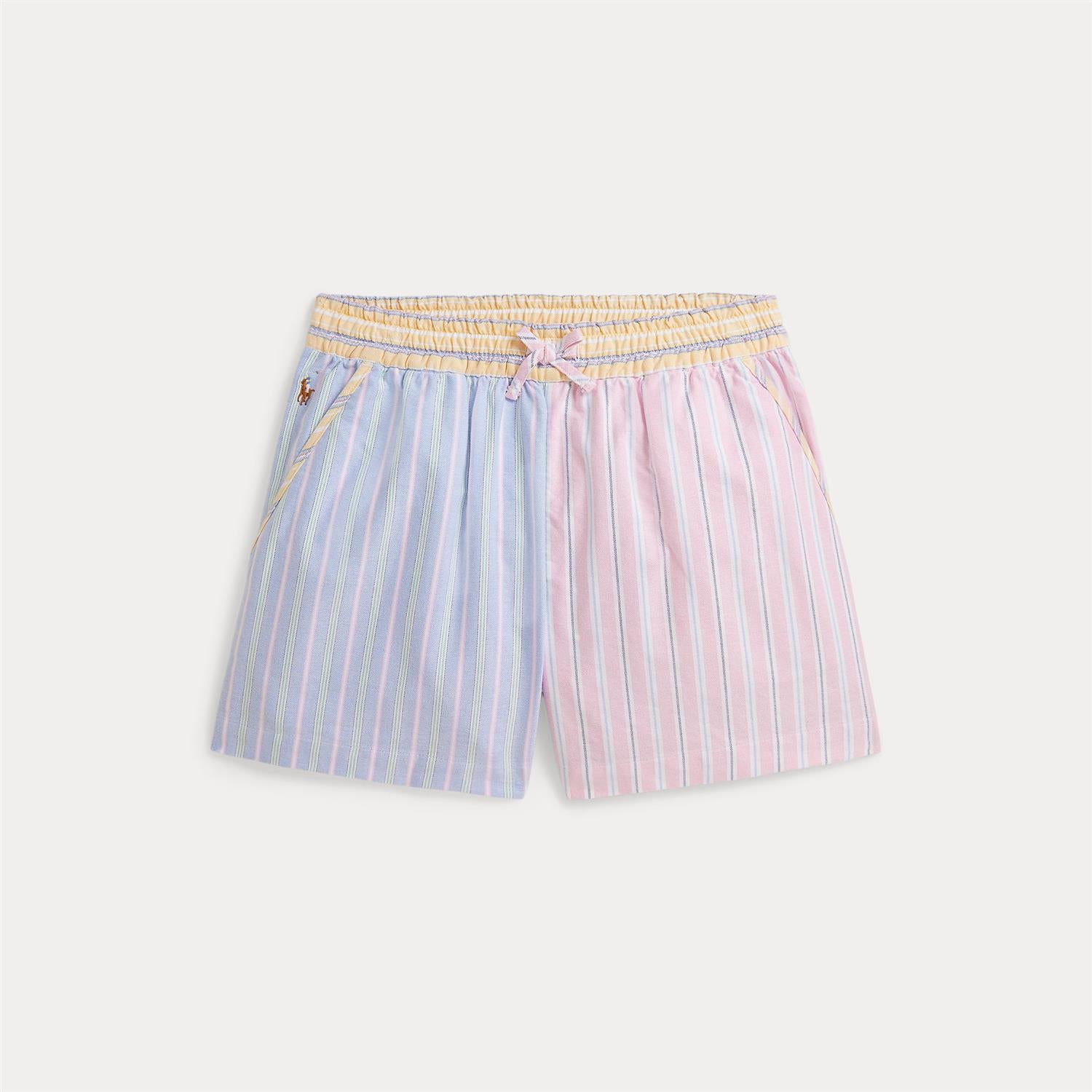 Classic Oxford Flat Front Short Multi Stripe