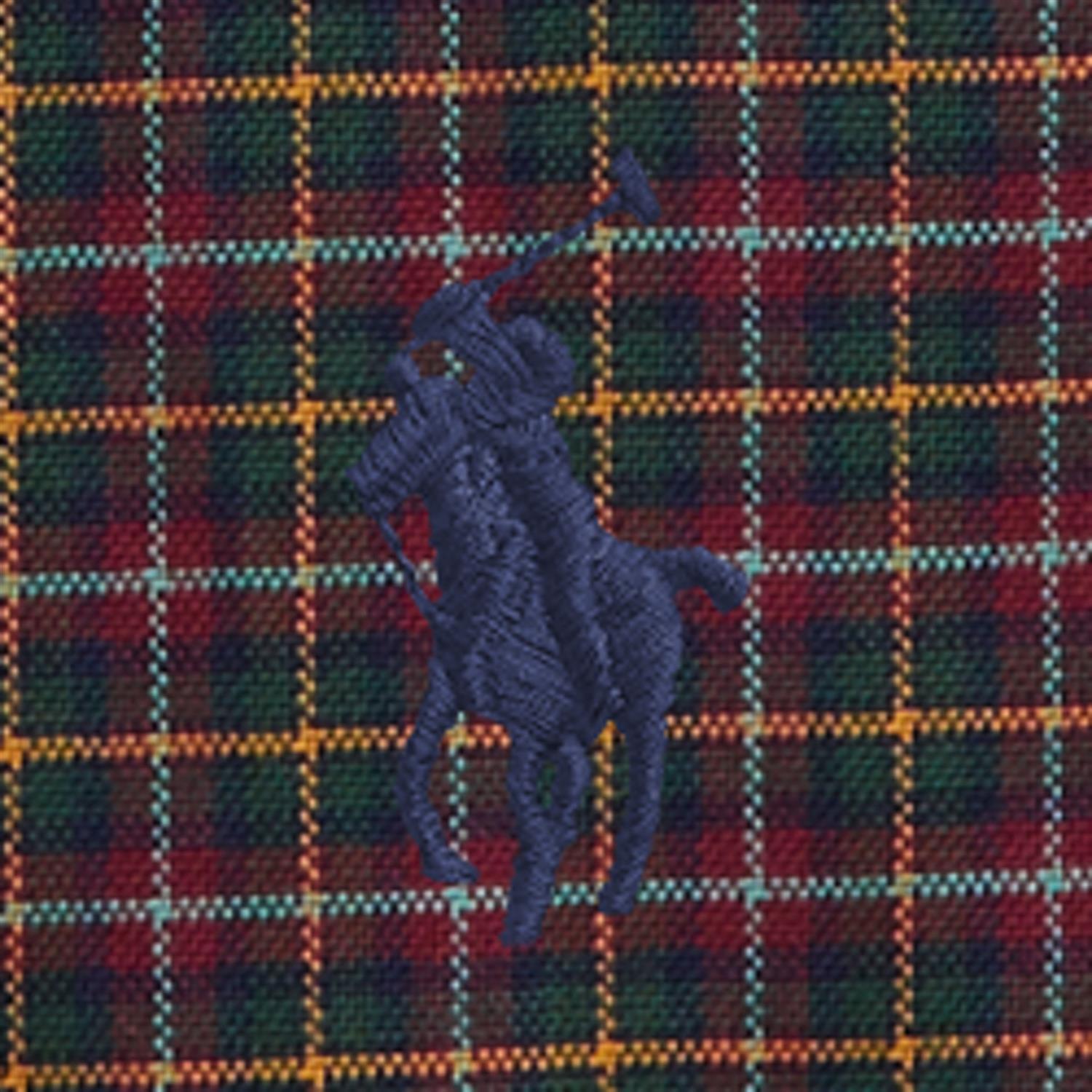 Classic Oxford Sport Shirt Green Navy Multi