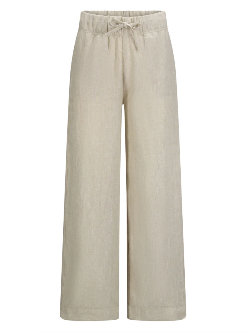 Immi Linen Pants Beige Melange