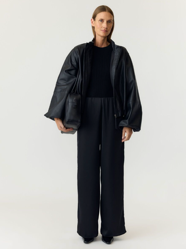 YASPELLA HW Wide Pants Black