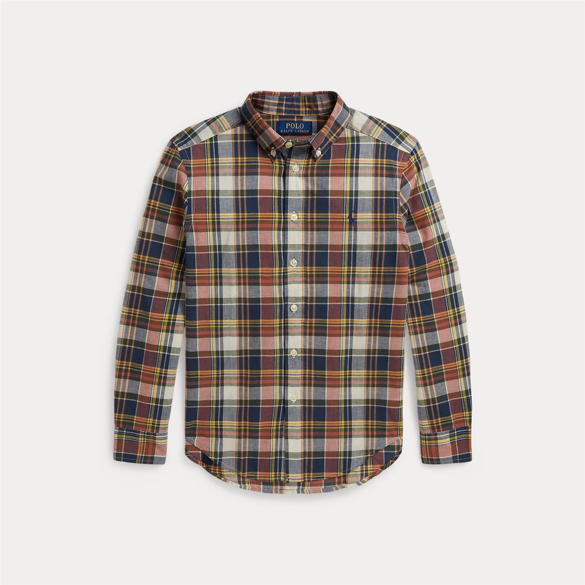 Woven Sport Shirt Classics Navy Yellow Multi