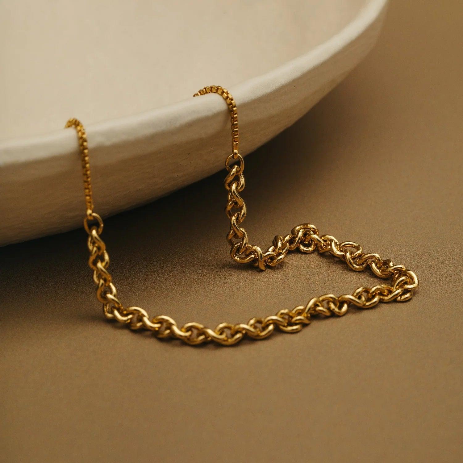 Chain Slider Bracelet Gold