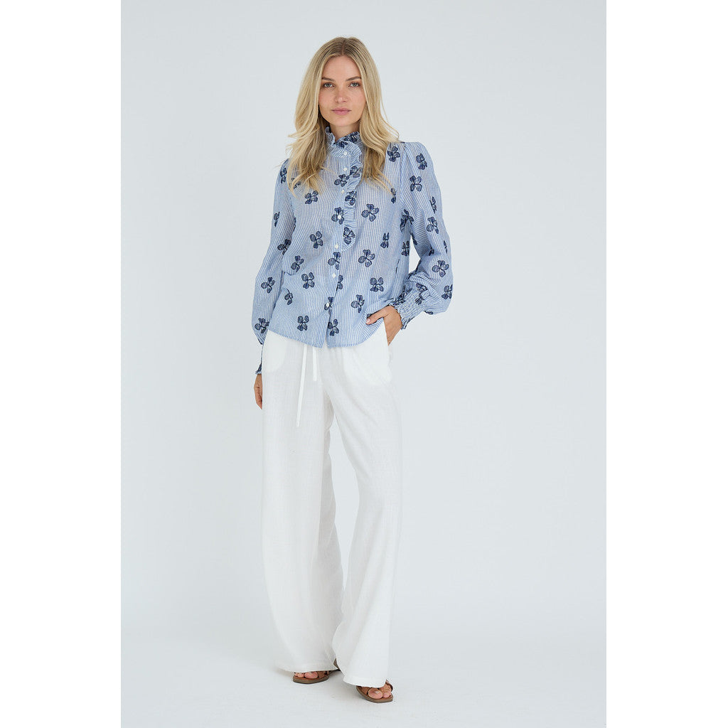 Clova Shirt Blue White