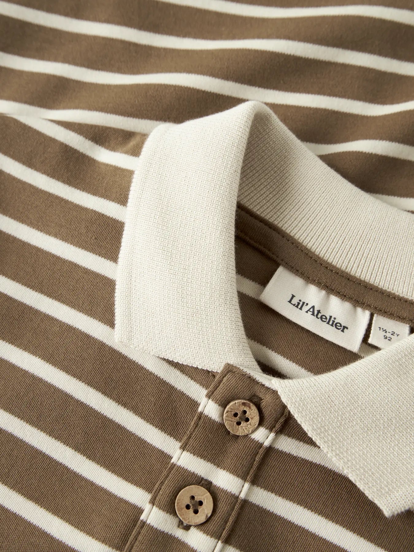 Limia Ls Loose Polo Top Turtledove/Kangaroo