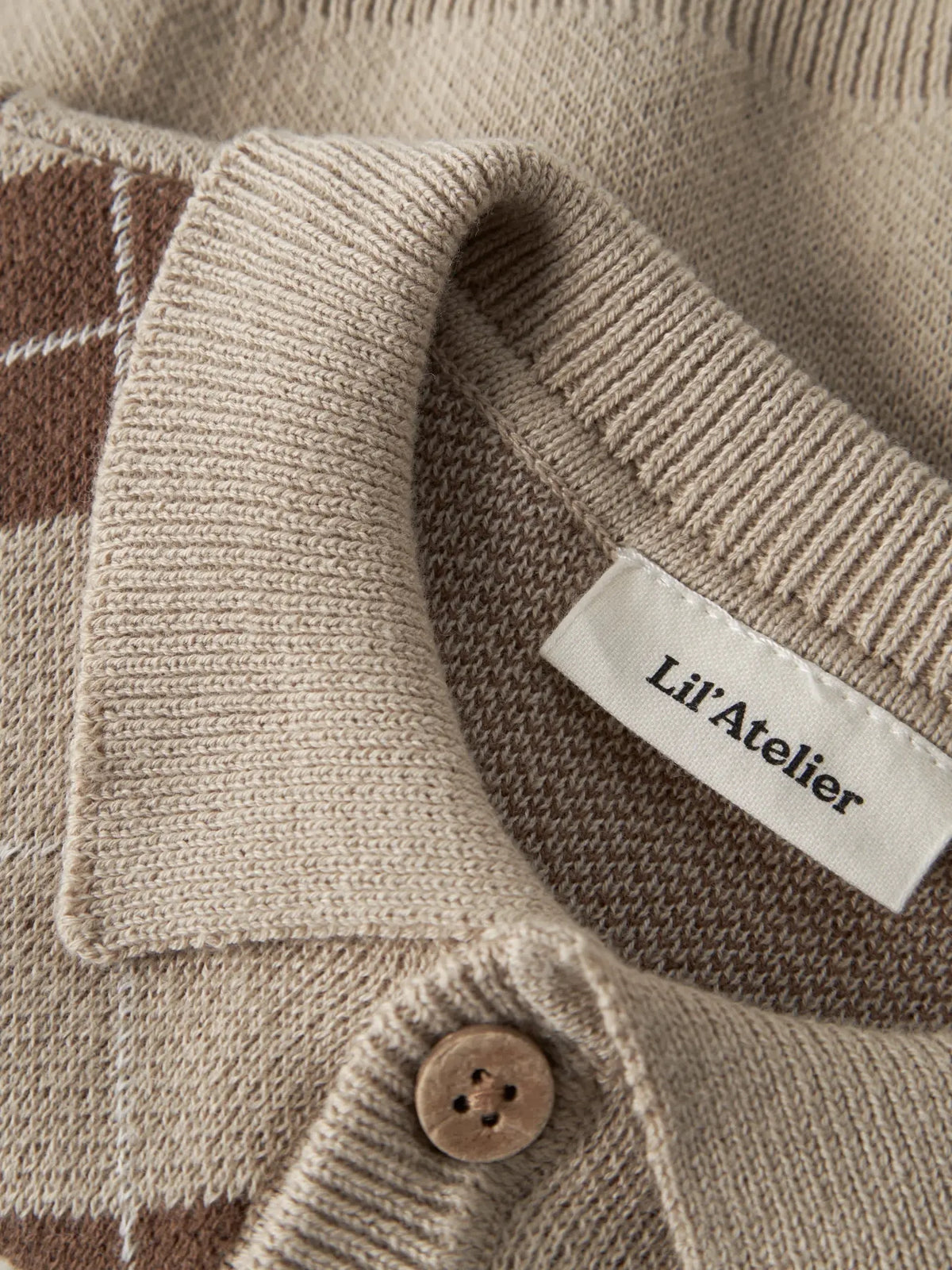 Ronan Ls Knit Polo Card White Pepper