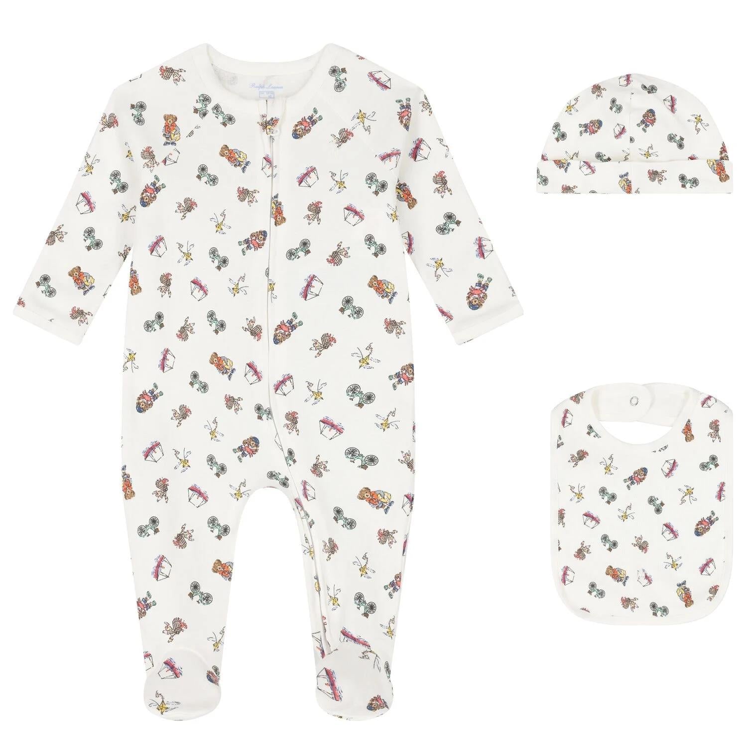 Polo Bear Cotton 3-Piece Gift Set