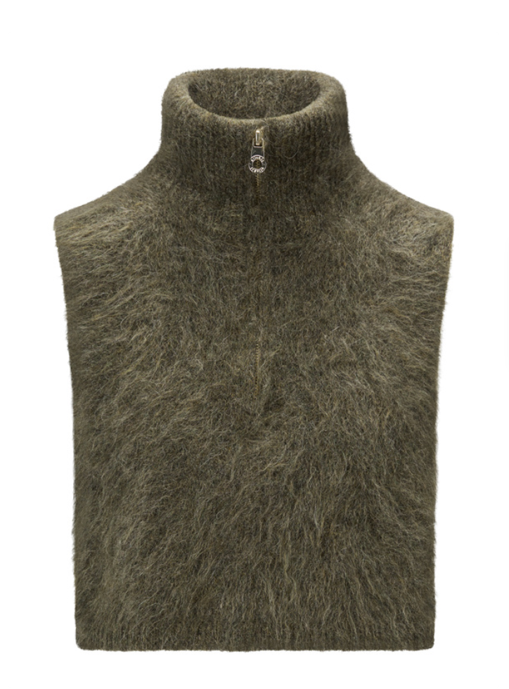 Belinda Chunky High Neck Moss Green
